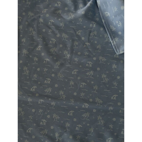 Peter Millar Summer Comfort Polo Light Blue Island Print Size XXL - Picture 3 of 7